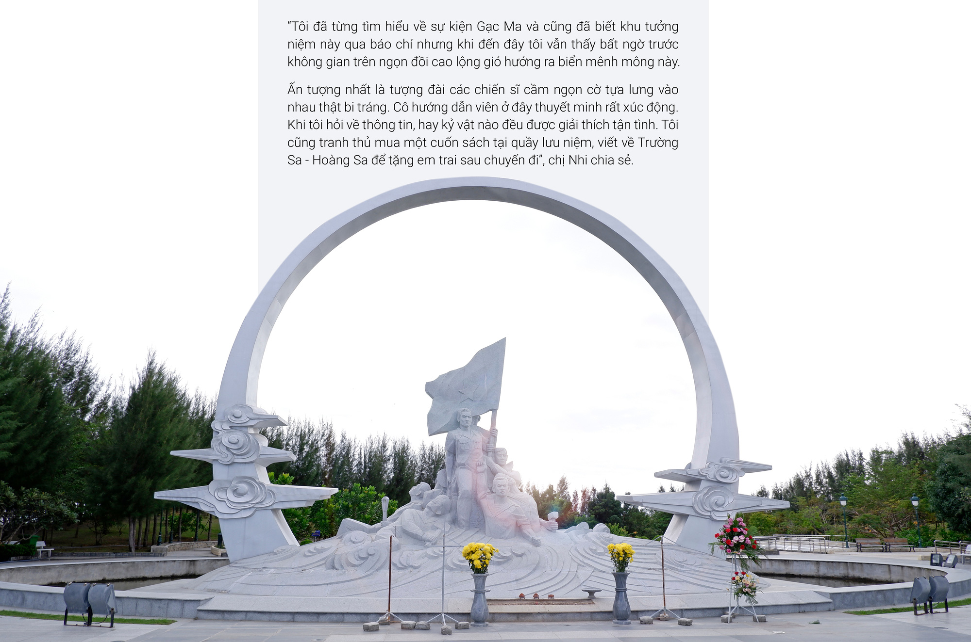 Khu tưởng niệm chiến sĩ Gạc Ma - những người nằm lại phía chân trời - Ảnh 2.