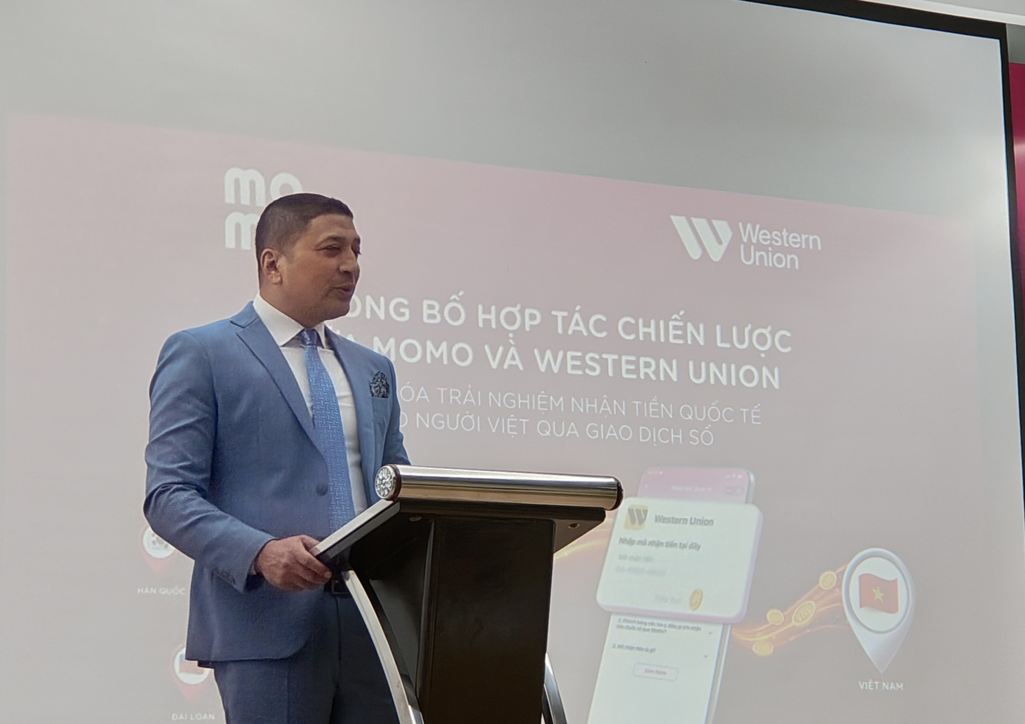 Ông Atish Shrestha, giám đốc vùng Đông Dương, Thái Lan và Myanmar của Western Union - Ảnh: ĐỨC THIỆN