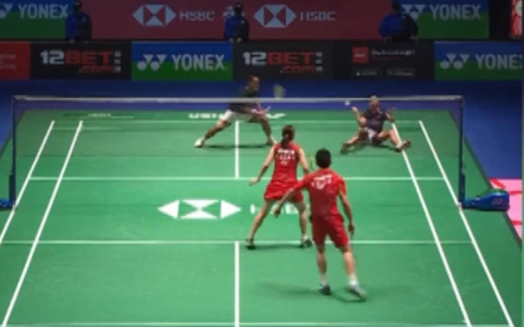 Cầu lông nam ở Olympic 2024: Indonesia thách thức các đại gia- Ảnh 2. Màn phòng thủ cầu lông đỉnh cao của VĐV Indonesia