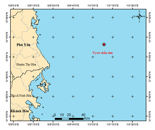 Theo dõi sát trận động đất trên Biển Đông, cách Tuy Hòa 82km - Ảnh 1. Theo dõi sát trận động đất trên Biển Đông, cách Tuy Hòa 82km - Ảnh 1.