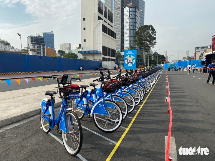 Đề xuất 7 khu vực đặt xe đạp công cộng tại công trường Quách Thị Trang và đường Lê Lợi - Ảnh 1.