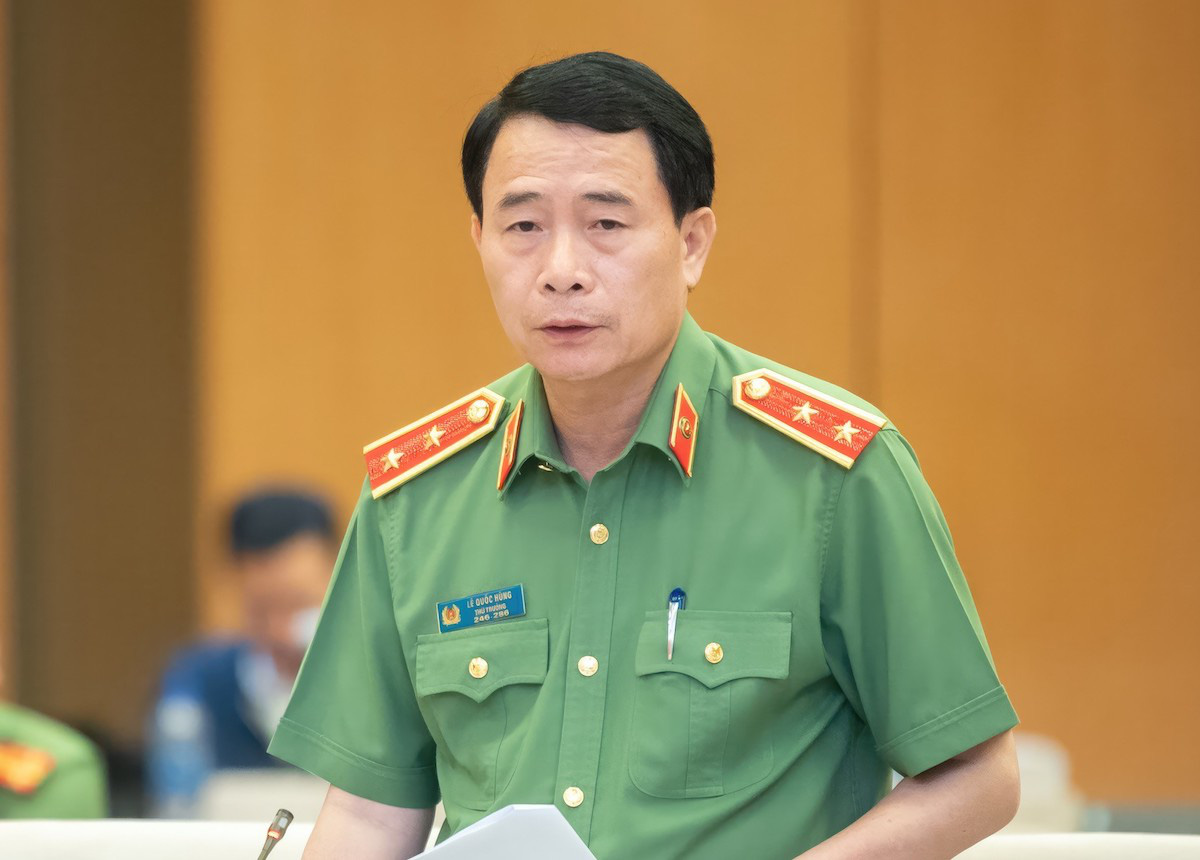 Thứ trưởng Bộ Công an Lê Quốc Hùng - Ảnh: GIA HÂN