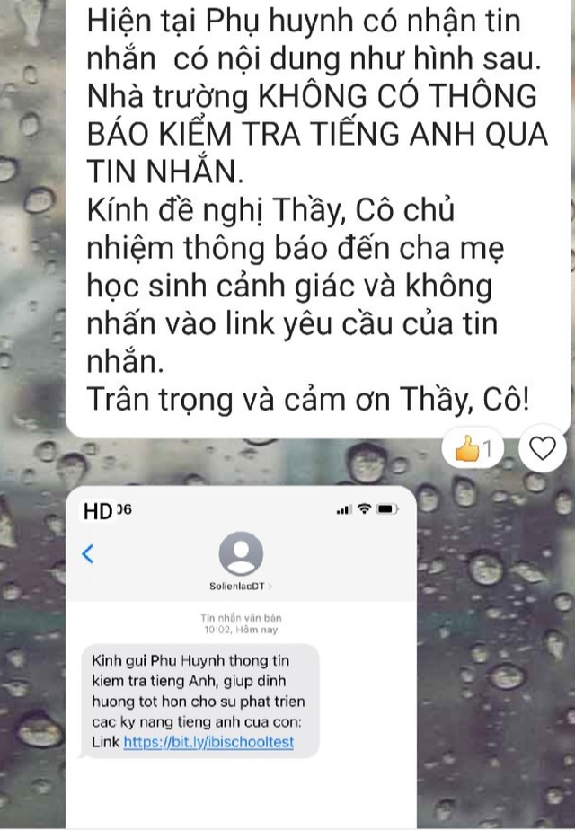 Chiêu lừa mới: Gửi link kiểm tra tiếng Anh cho phụ huynh - Ảnh 1.