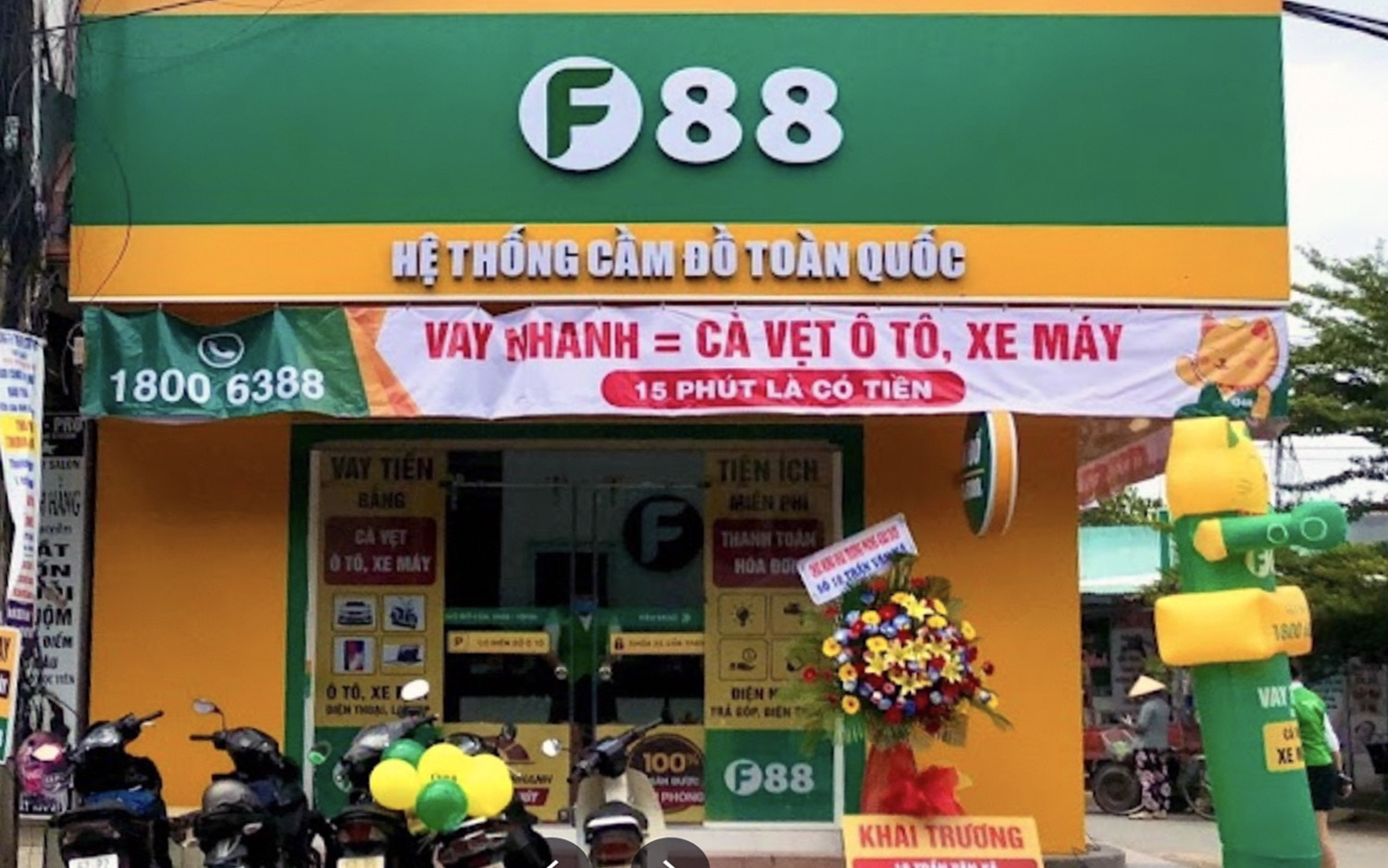 9 cơ sở cầm đồ F88 tại Đồng Nai nhận cầm hơn 1.400 xe rồi cho 