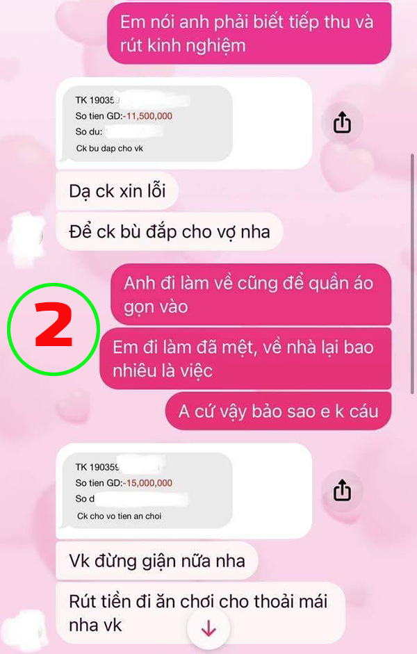 Chồng liên tục chuyển khoản thổi bay cơn giận ngút trời của vợ - Ảnh 2. Chồng liên tục chuyển khoản thổi bay cơn giận ngút trời của vợ - Ảnh 2.