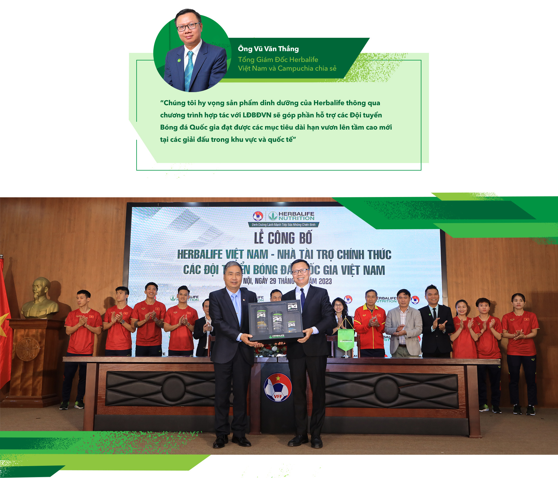 Herbalife - Dinh dưỡng lành mạnh tiếp sức các đội tuyển bóng đá Việt Nam - Ảnh 3.