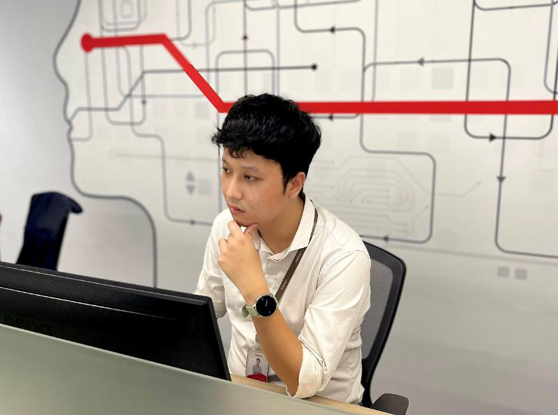 Nguyễn Hồng Đăng, chuyên gia trí tuệ nhân tạo của Viettel Cyberspace - Ảnh: ĐỨC THỌ