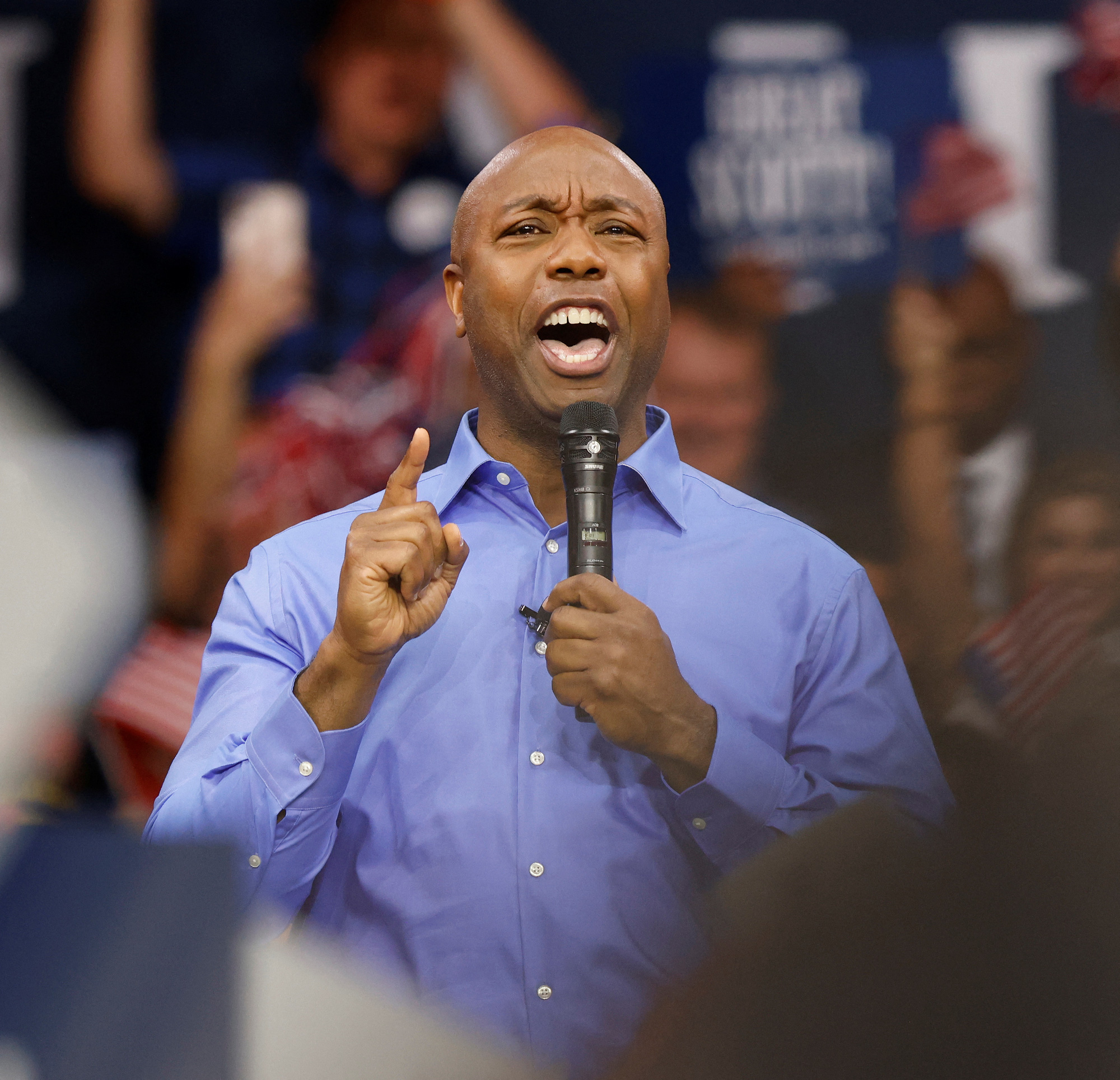 Thượng nghị sĩ Tim Scott là một trong bốn ứng viên sáng giá cho vị trí đối tác tranh cử của ông Trump - Ảnh: REUTERS