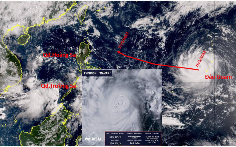 Siêu bão Mawar hướng về phía bắc Philippines, Việt Nam theo dõi sát