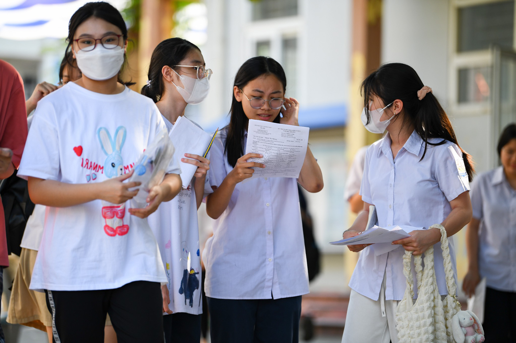 ハノイで 10 級試験を受ける受験者 - 写真: NAM TRAN 6月10日にハノイで10級試験を受ける受験者 - 写真: NAM TRAN