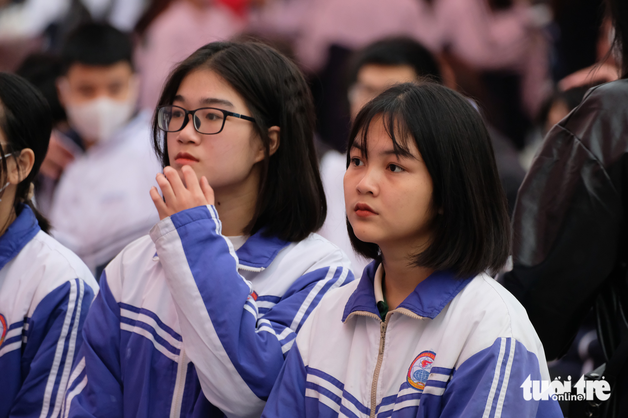 Học sinh tham dự Ngày hội tư vấn tuyển sinh - hướng nghiệp tại Thanh Hóa năm 2023 - Ảnh: NGUYÊN BẢO