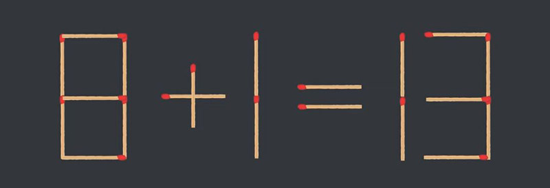 Di chuyển một que diêm để phép tính 4+0=-4 thành đúng - Tuổi Trẻ Online