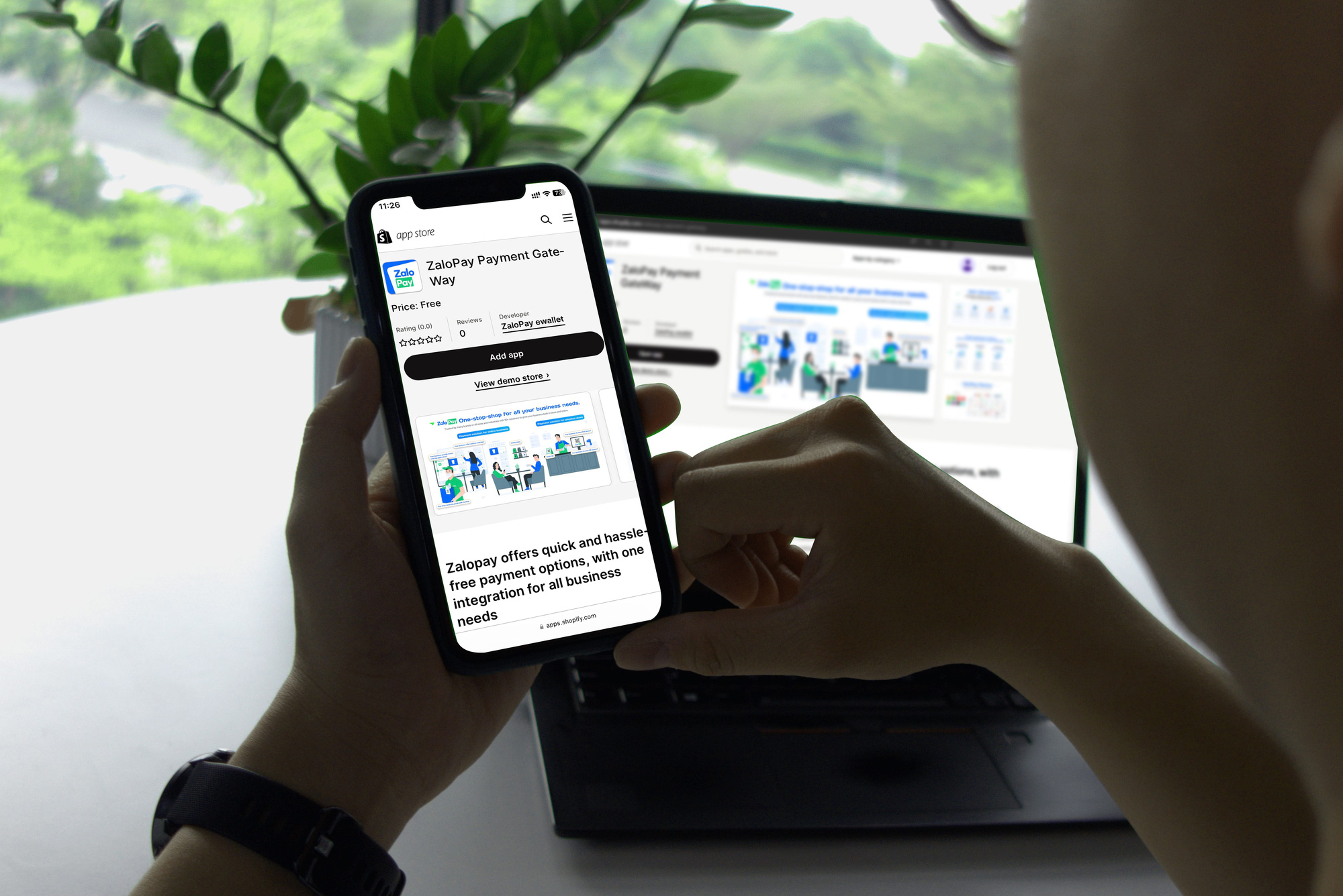 Ví điện tử ZaloPay đã thanh toán được trên nền tảng thương mại điện tử Shopify - Ảnh: PHƯỢNG ANH