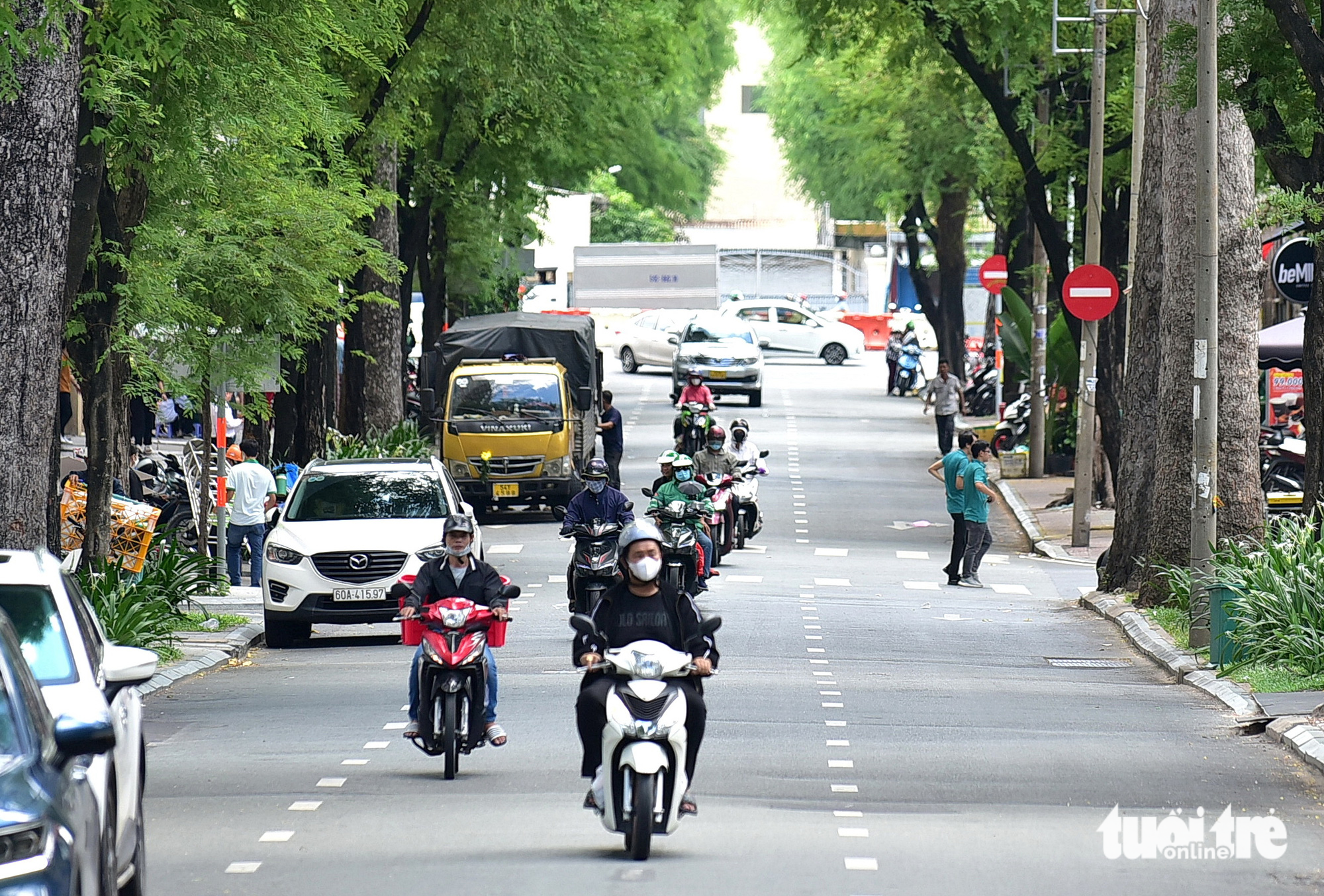 Đường Nguyễn Du (đoạn từ đường Tôn Đức Thắng đến đường Hai Bà Trưng, quận 1, TP.HCM) cho xe chạy một chiều từ ngày 7-5 - Ảnh: T.T.D.