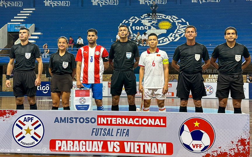 Đội tuyển futsal Việt Nam hòa kịch tính Paraguay