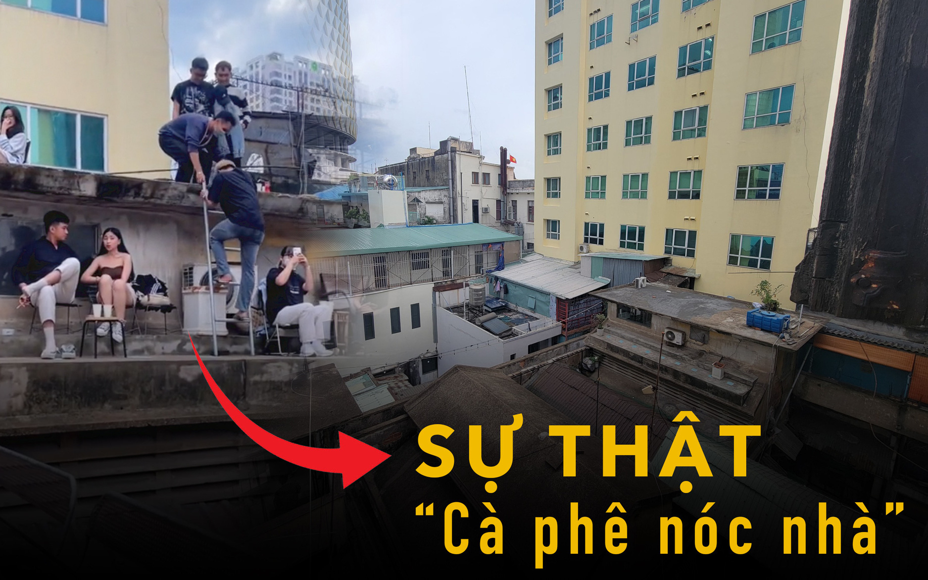Theo chân TikToker đi uống "cà phê nóc nhà" và cái kết