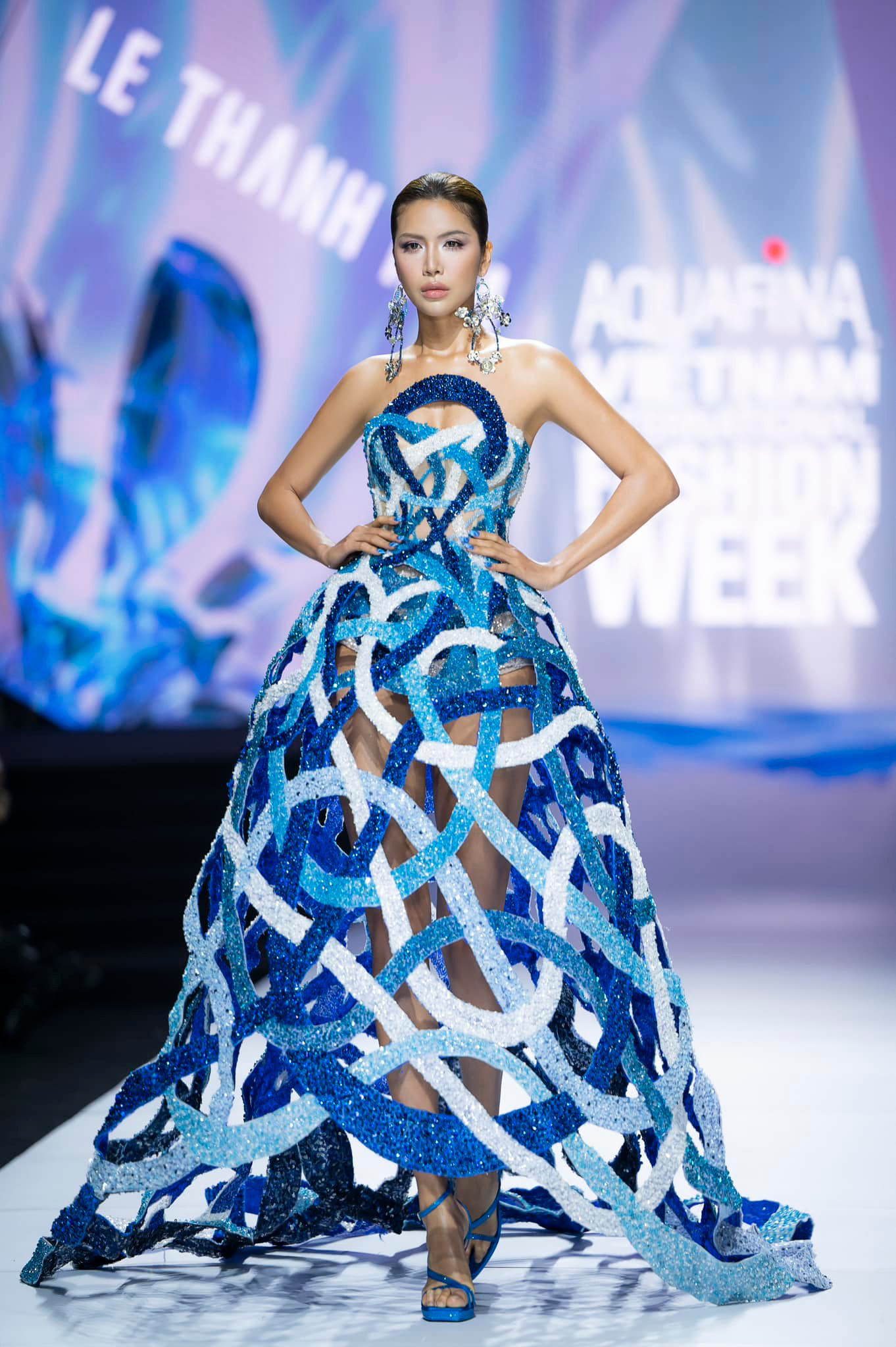 Thanh Hang wears designer Le Thanh Hoa to kick off Vietnam ...