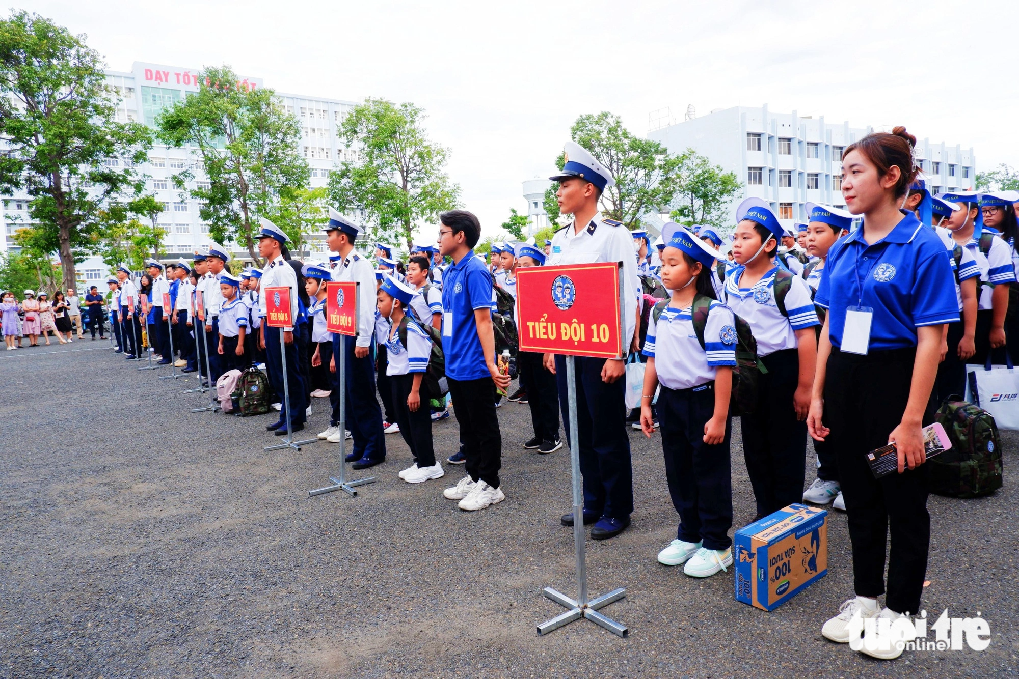 Chương trình có sự tham gia của 114 "chiến sĩ nhí" trên địa bàn tỉnh Khánh Hòa - Ảnh: TRẦN HOÀI