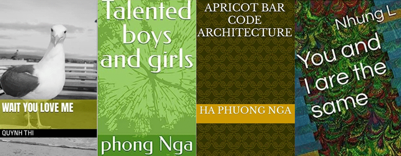 Các tựa sách của tác giả có tên Việt trên Kindle Unlimited trước khi bị gỡ.