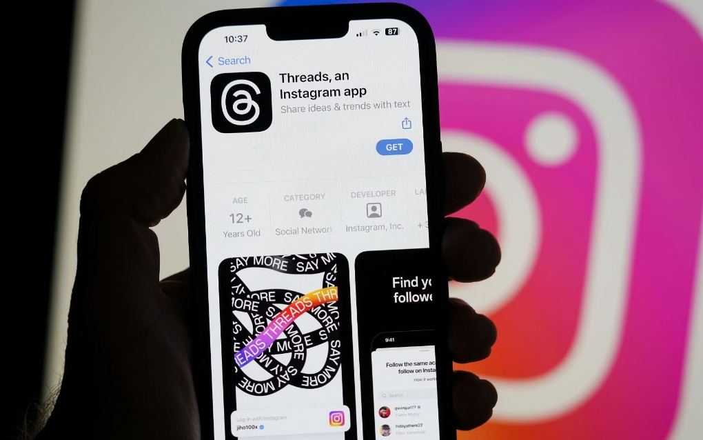 Số người dùng mạng xã hội Threads của Meta "lao dốc"