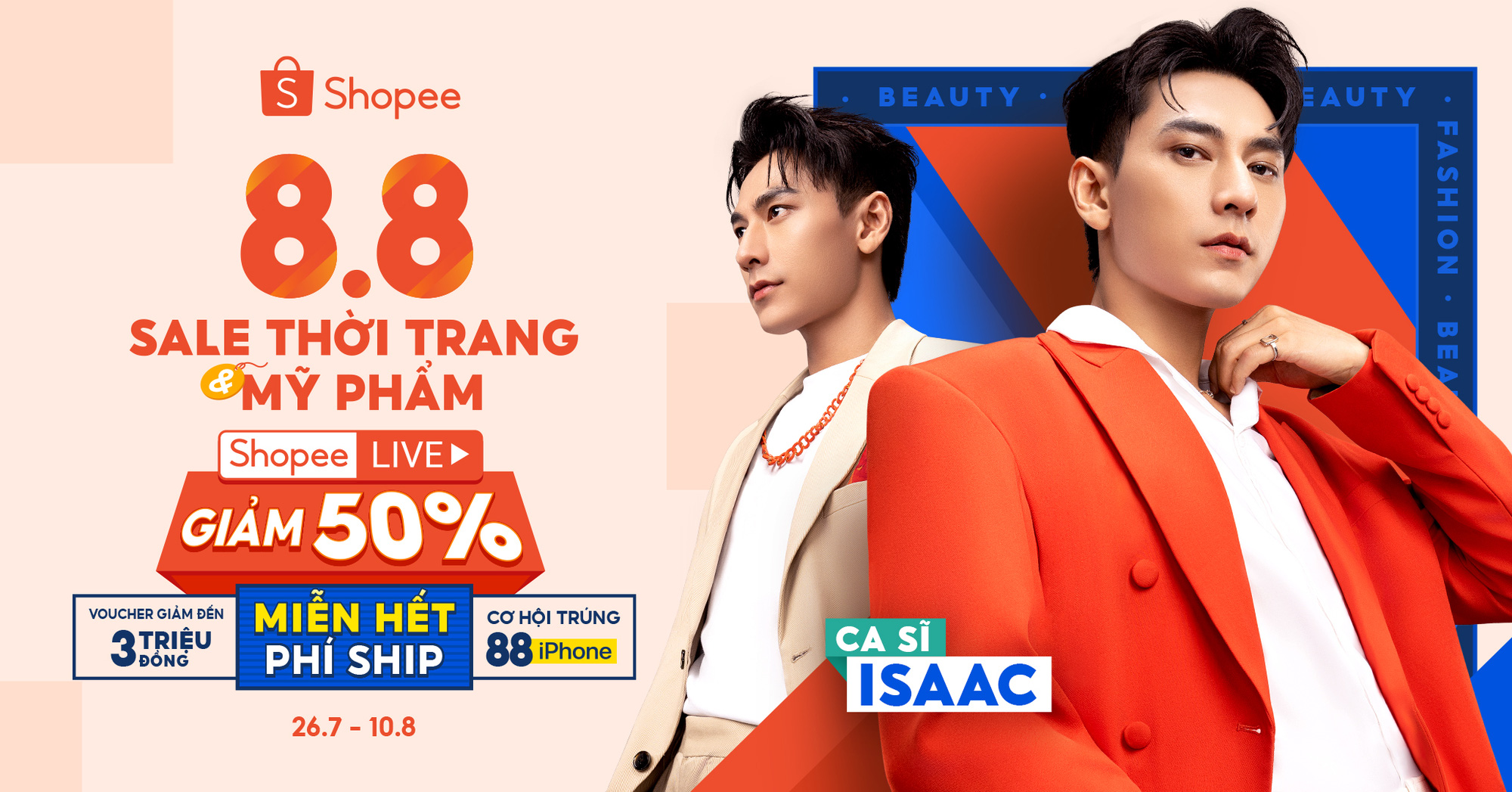 Shopee Khởi động ‘8-8 Sale Thời Trang & Mỹ Phẩm’, Ngập Tràn ưu đãi Và ...