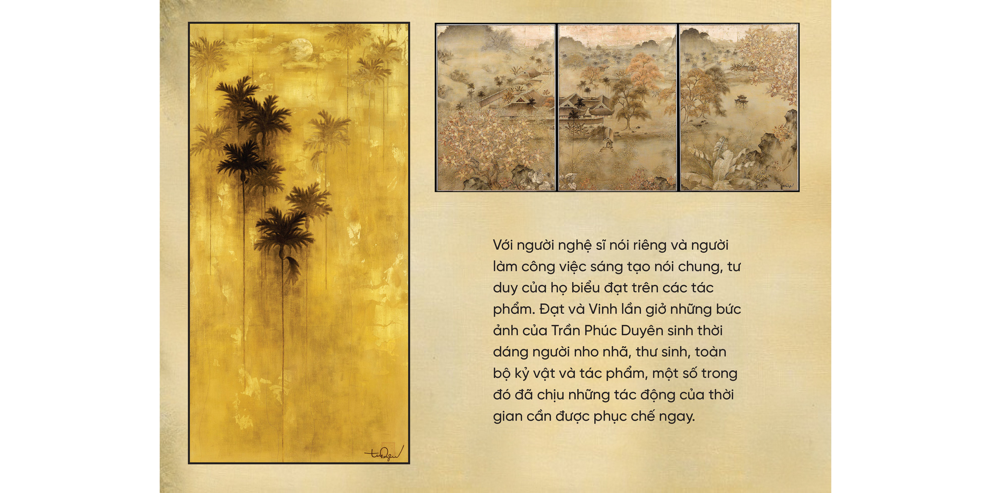 Bộ sưu tập tranh sơn mài của Trần Phúc Duyên lần đầu hồi hương:  Chữ Duyên kỳ diệu - Ảnh 7.