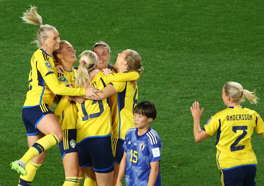 Thắng Nhật Bản 2-1, Thụy Điển vào bán kết World Cup nữ 2023 - Ảnh 1.