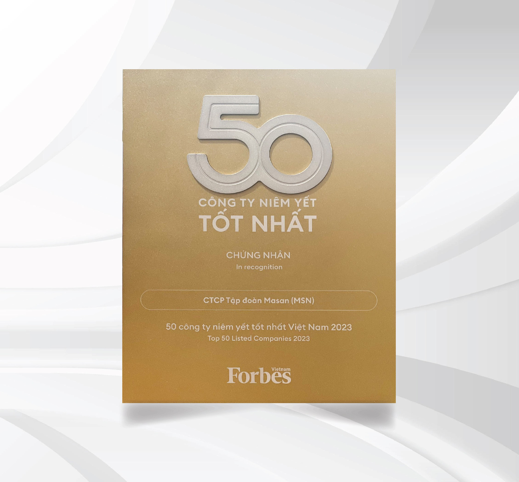 Top 50 Công ty niêm yết tốt nhất tiếp tục gọi tên Masan Group - Ảnh 1. Masan Group được vinh danh Top 50 Công ty niêm yết tốt nhất Việt Nam