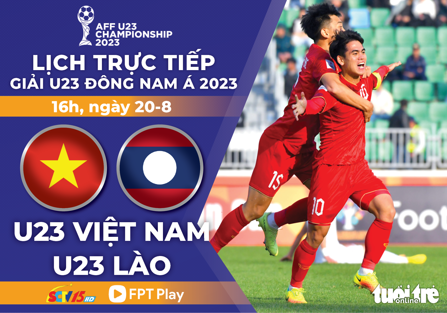 Lịch trực tiếp Giải U23 Đông Nam Á: 16h hôm nay U23 Việt Nam gặp Lào - Ảnh 1.