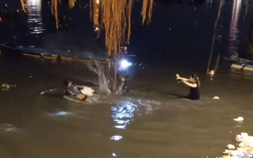 Xôn xao clip ‘hỗn chiến’ khi thả cá phóng sinh gần chùa Diệu Pháp
