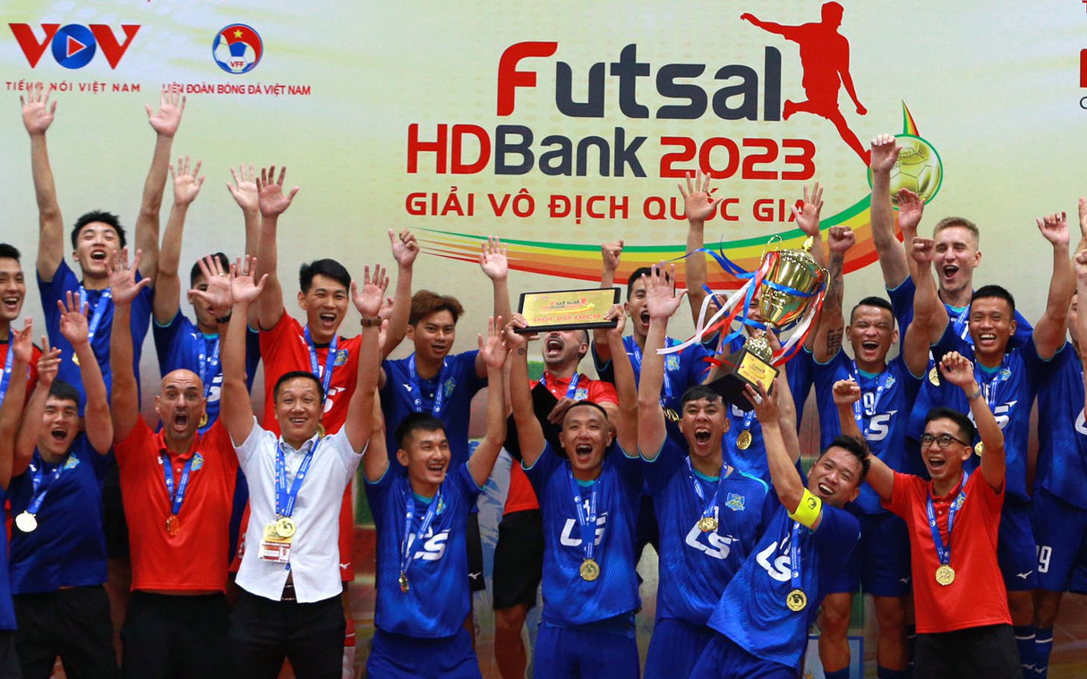 CLB Thái Sơn Nam TP.HCM "nghẹt thở" lấy lại chức vô địch futsal quốc gia