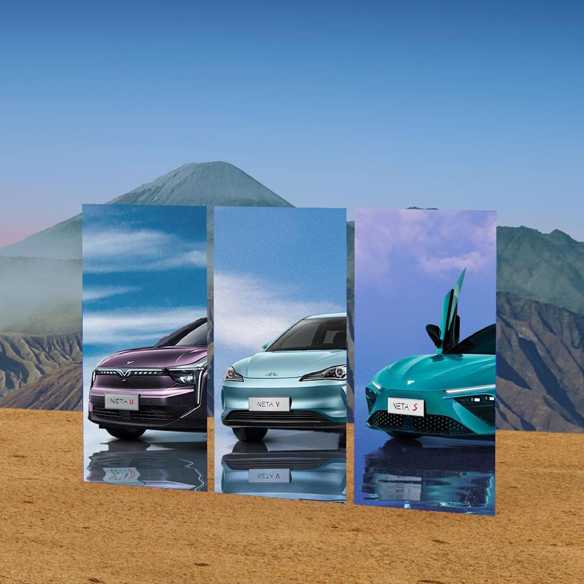 Neta Uは電動SUVで、Lynk & Co 01と同じセグメントを共有しており、おそらくベトナムに導入される可能性が高く、航続距離500kmと610kmの2つのバッテリーオプションを備えています。  Neta V は Neta U より仕様が低く、航続距離 384 km の 40.7 kWh バッテリーを搭載しています。 ネタ S は、ランボルギーニの格納式ドアを備えた電動スポーツカーです。 特に Neta S は、フル充電時の航続距離が最大 1,160 km であることが印象的です - 写真: Neta India