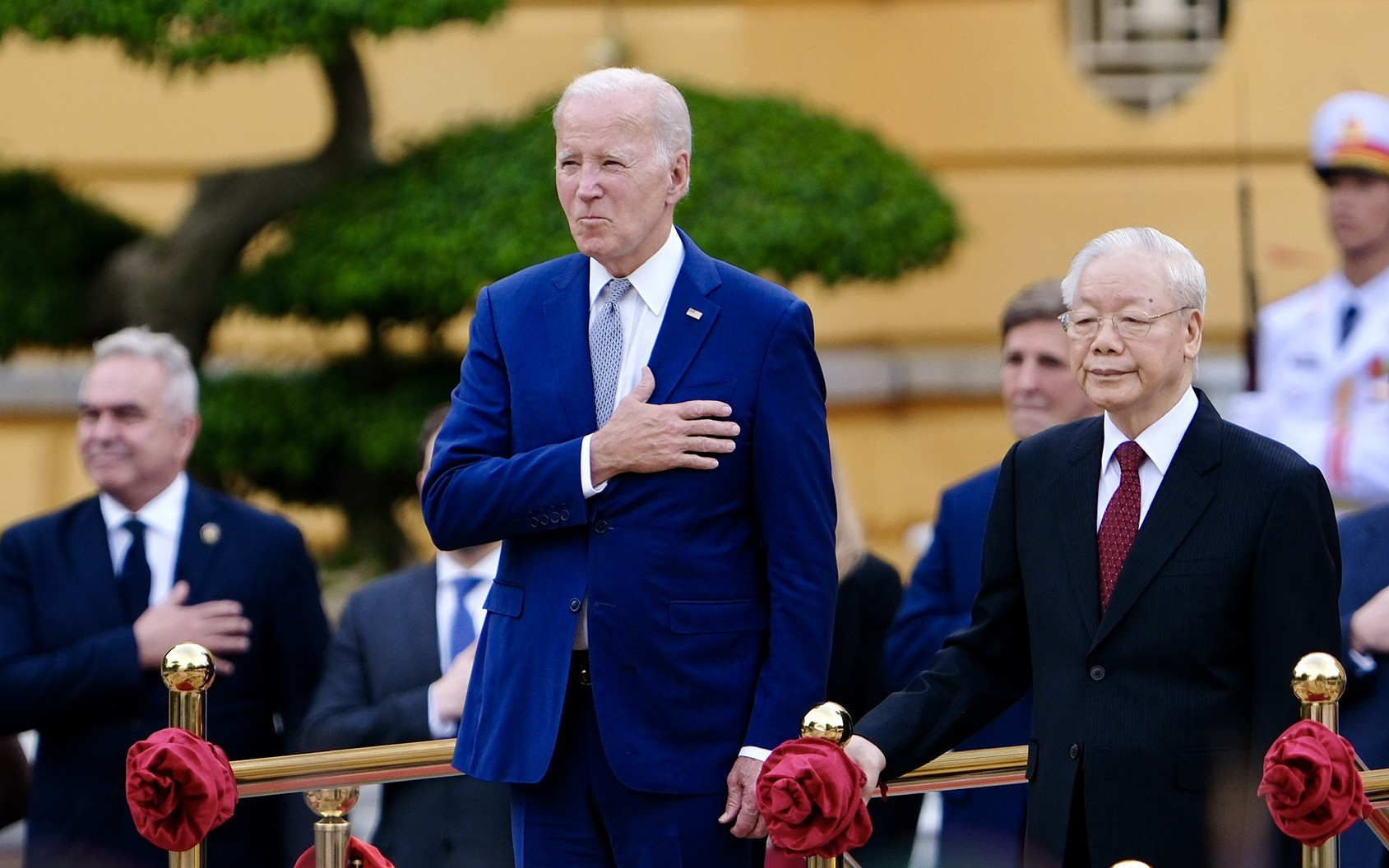 Tổng Bí thư Nguyễn Phú Trọng chủ trì lễ đón chính thức Tổng thống Mỹ Joe Biden