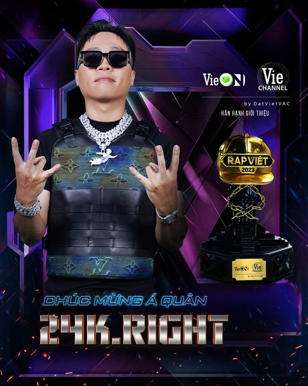 24k.Right: 'Thi xong Rap Việt đã có thiên thời, địa lợi, nhân hòa ...