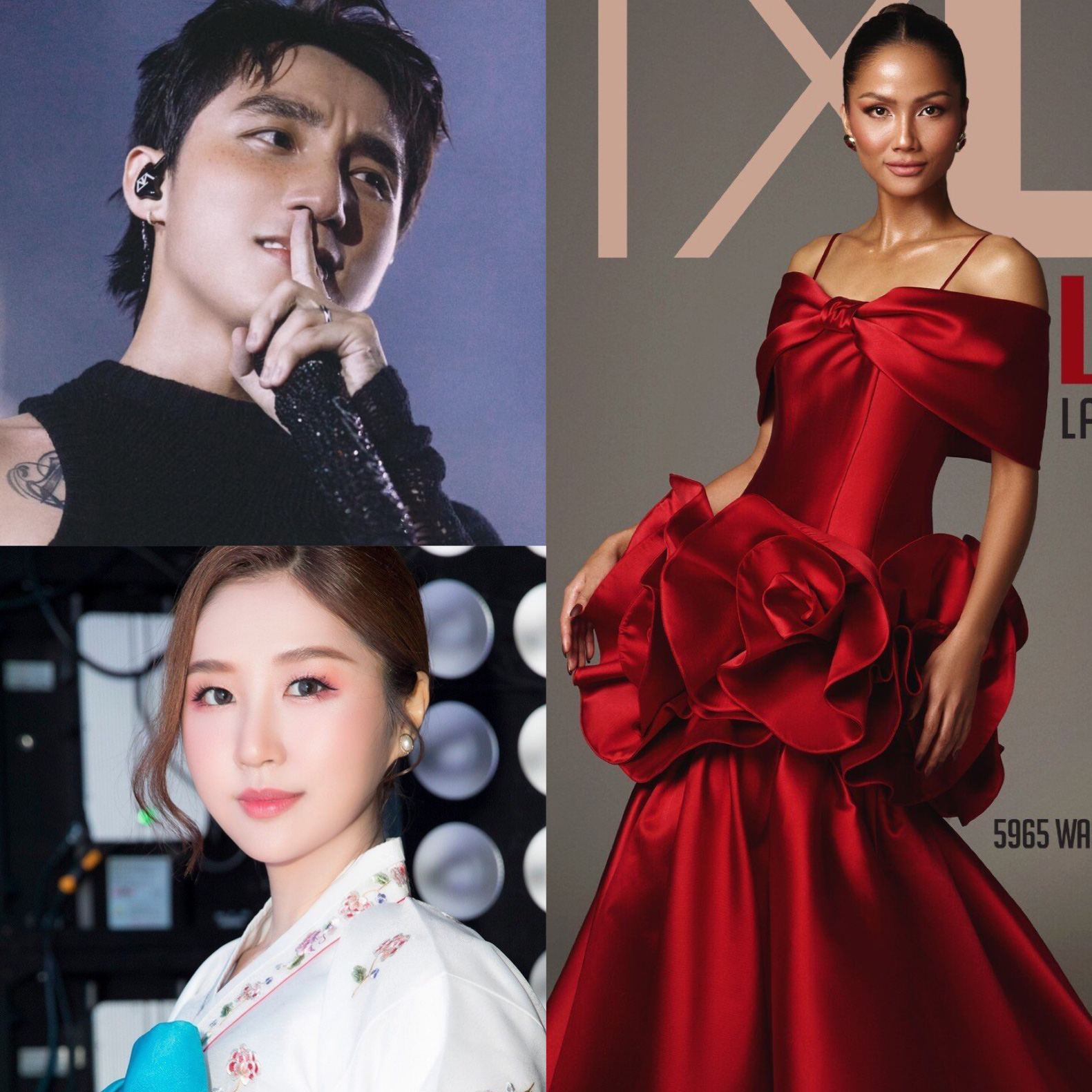 左から右へ: Son Tung M-TP、Jin Ju、H'Hen Niê - 写真: Facebook アーティスト