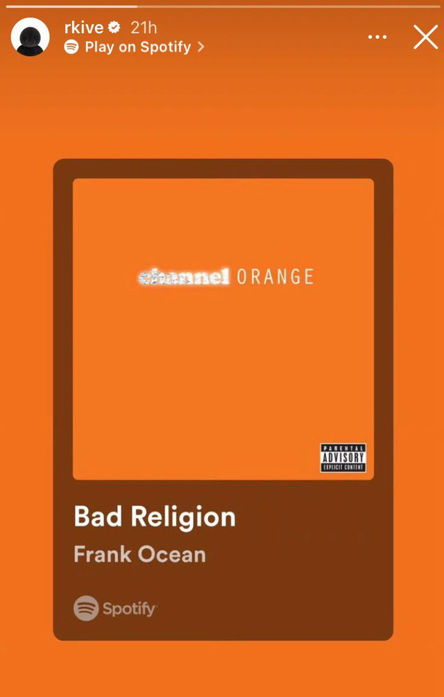 RM chia sẻ ca khúc Bad Religion của Frank Ocean gây ra tranh cãi lớn - Ảnh: Allkpop