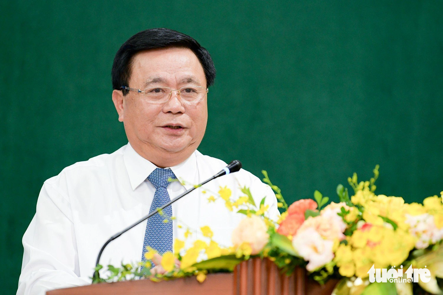 Meeting with progressive youth after Uncle Ho's words at the site of the remains of President Ho Chi Minh - Photo 2. Mr. Nguyen Xuan Thang – Member of the Politburo, Director of the Ho Chi Minh National Academy of Politics, Chairman of the Central Theoretical Council – Photo: NAM TRAN