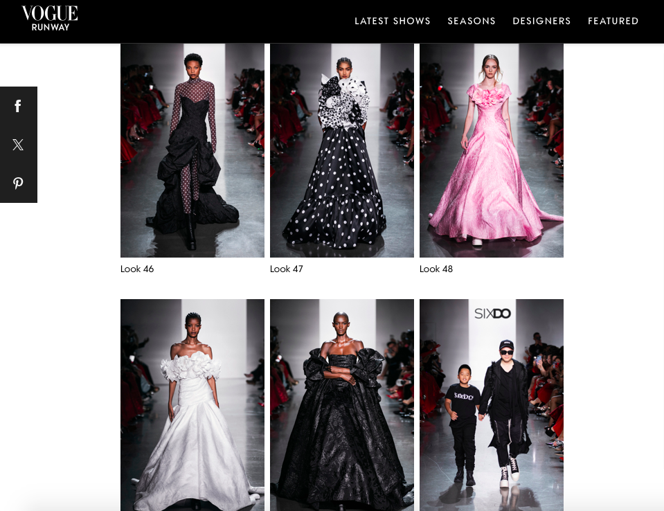 Vogue 誌に掲載された Do Manh Cuong のコレクションの画像 - スクリーンショット