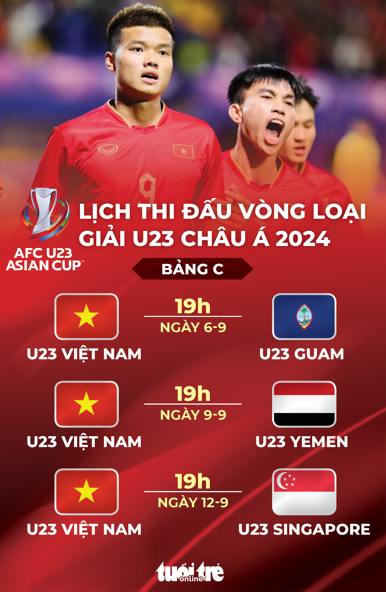 Xem U23 Việt Nam đá vòng loại U23 châu Á 2024 trên kênh nào? - Ảnh 2.