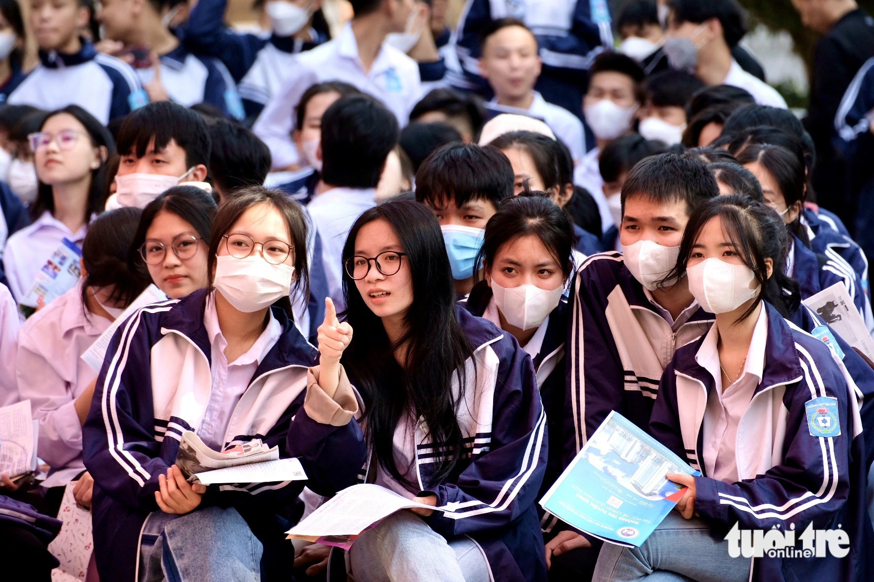 Trường đại học Kinh tế quốc dân dự kiến tuyển sinh 6 ngành mới năm 2024- Ảnh 1. Thí sinh tham dự ngày hội tư vấn tuyển sinh - hướng nghiệp năm 2023 - Ảnh: NGUYÊN BẢO