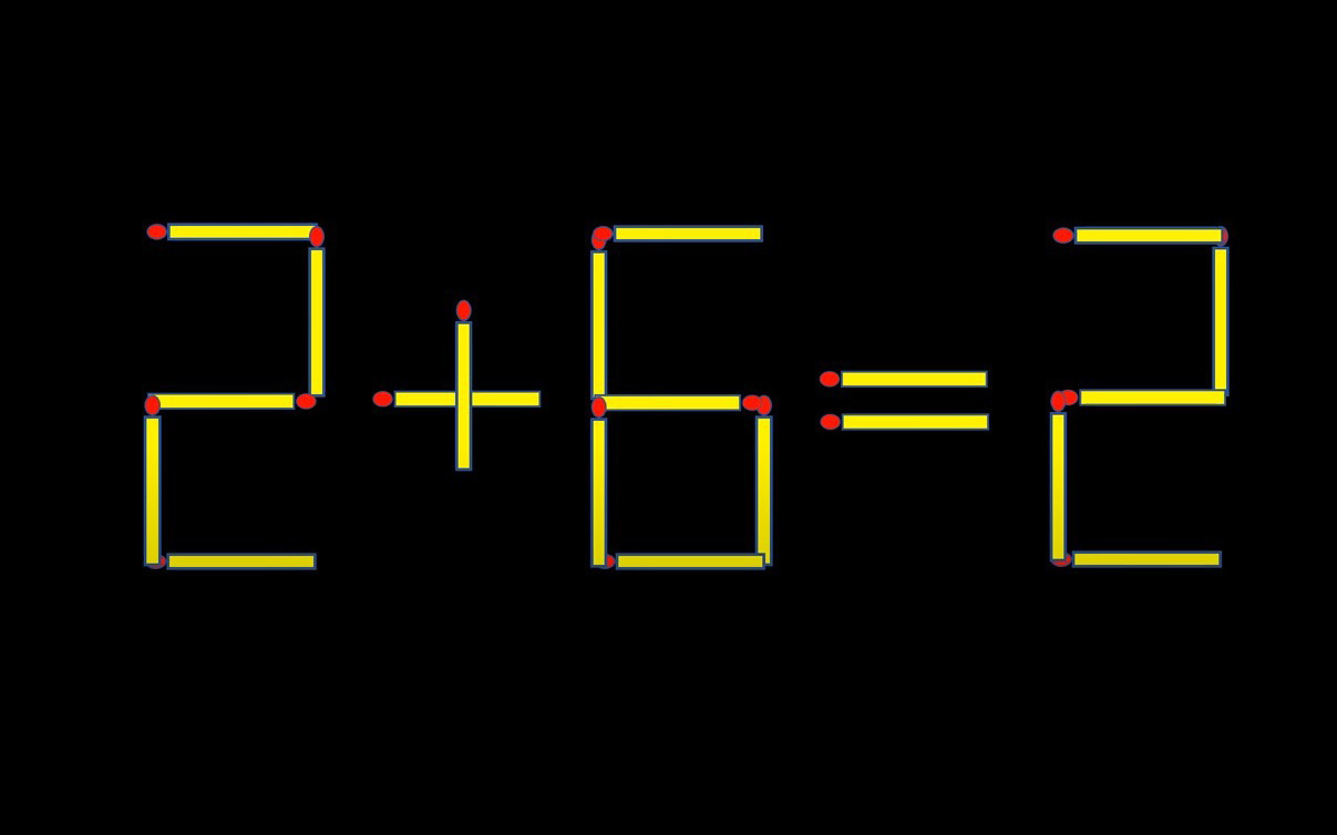 Thử tài IQ: Di chuyển một que diêm để 9x2=7+8 thành phép tính đúng- Ảnh 9. Thử tài IQ: Di chuyển một que diêm để 2+6=2 thành phép tính đúng