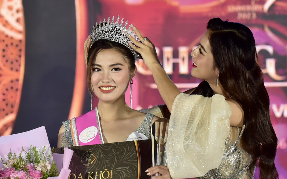 Thi hoa hậu Miss University cho sinh viên, tổng giải thưởng gần 10 tỉ đồng- Ảnh 3. Sinh viên Trường đại học Ngoại thương đăng quang Hoa khôi Sinh viên Việt Nam 2023