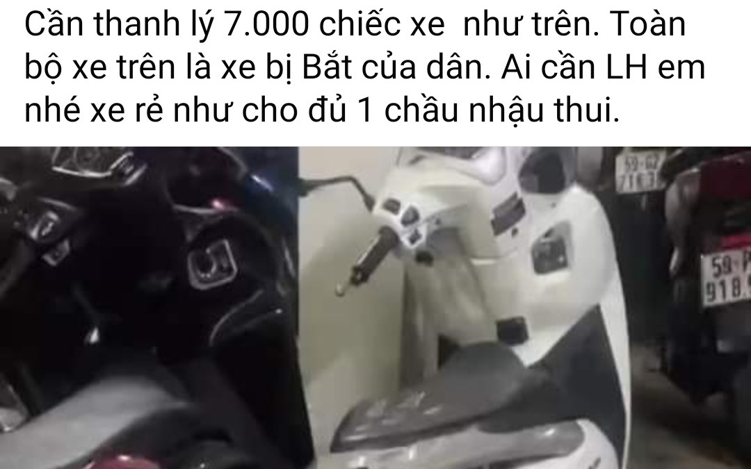 Phạt 7,5 triệu đồng người livestream bán '7.000 xe vi phạm' ở quận 11- Ảnh 2. Vụ livestream bán 7.000 xe vi phạm: Công an quận 11 nói gì?