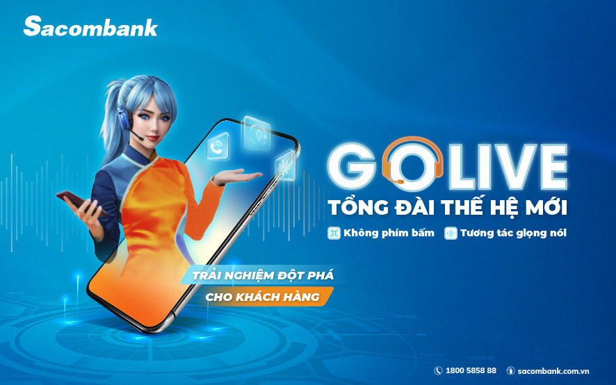 Sacombank tiên phong ra mắt tổng đài không phím bấm