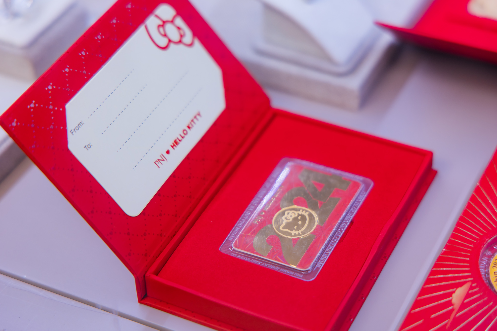 Điều gì giúp PNJ đạt chỉ tiêu lợi nhuận 2023?- Ảnh 3. Sản phẩm Đồng vàng Hello Kitty 2024 của PNJ - Ảnh: Việt Hùng