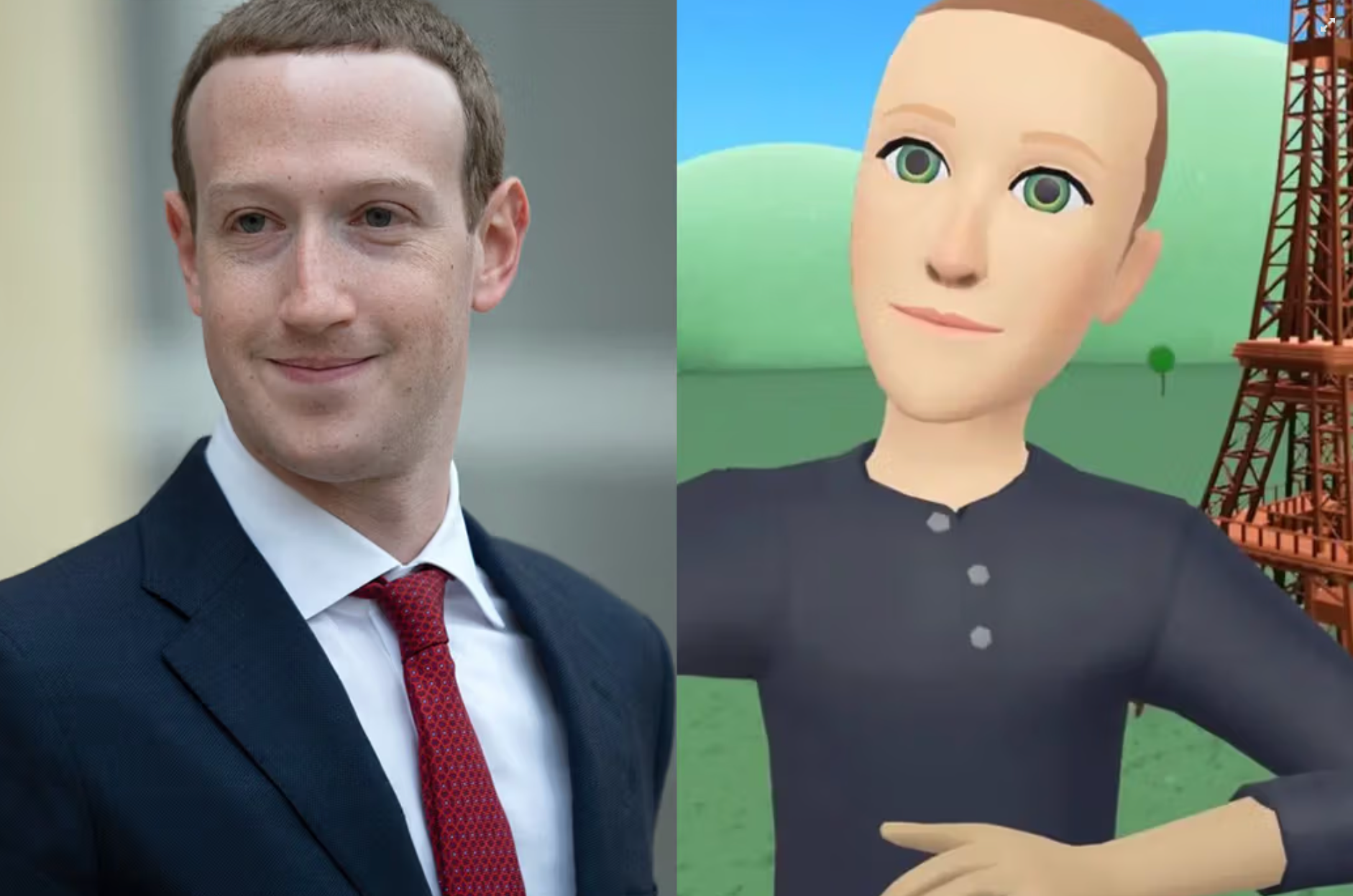 Avatar của Mark Zuckerberg - ông chủ của Facebook, trong trò chơi Horizon Worlds - Ảnh: META