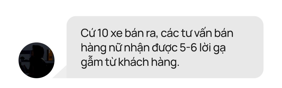 Góc khuất phụ nữ bán ô tô: '10 khách mua xe, 5-6 khách có dấu hiệu khiếm nhã' - Ảnh 2.