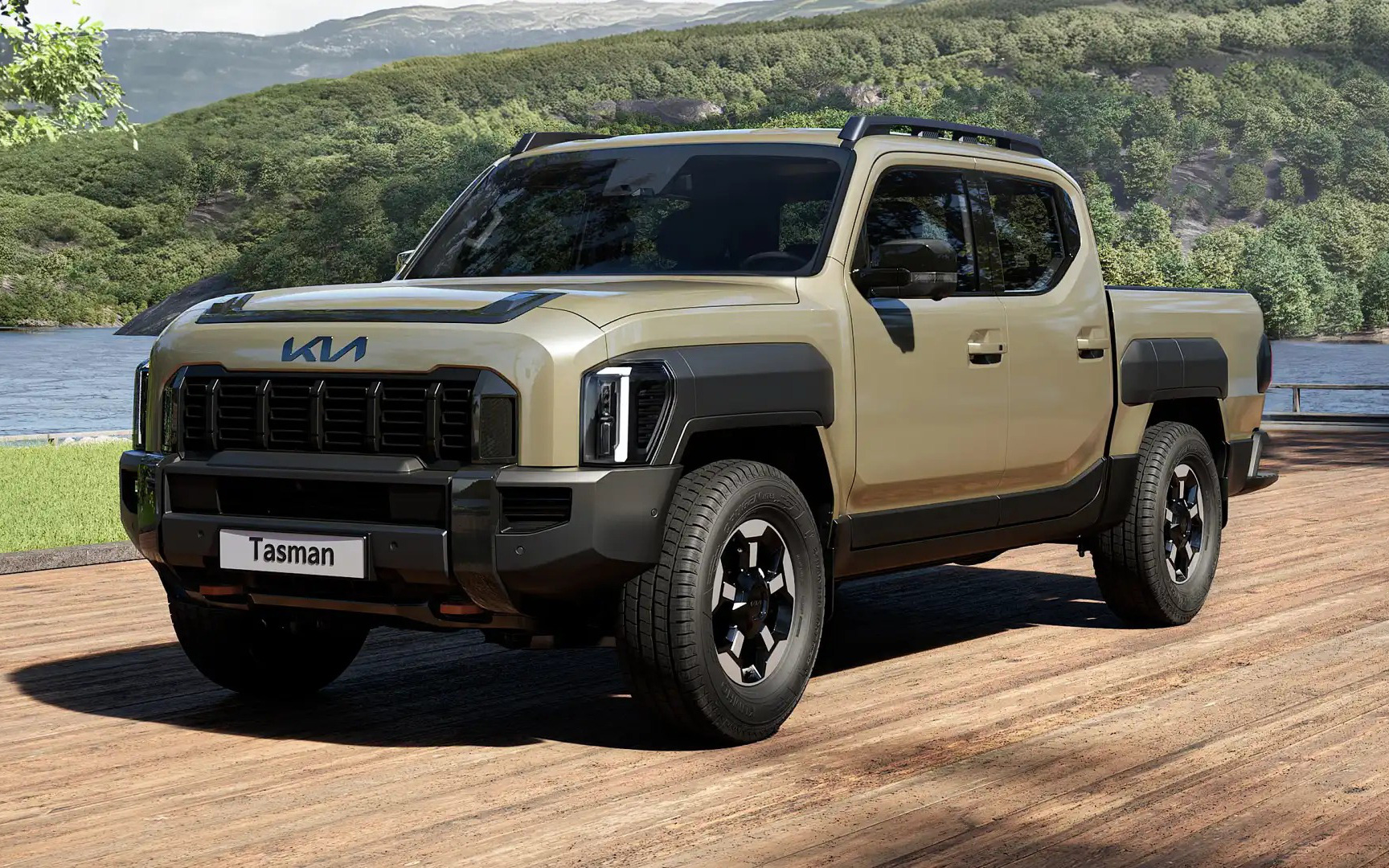 Kia Tasman EV lộ mặt: Tương đồng phần lớn bản xăng, dự dùng 2 mô-tơ mạnh mẽ tạo dẫn động 2 cầu - Ảnh 1.