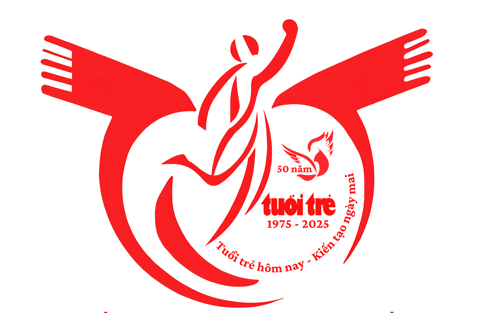 thiết kế logo, ý tưởng slogan kỷ niệm 50 năm thành lập báo Tuổi Trẻ - Ảnh 2.