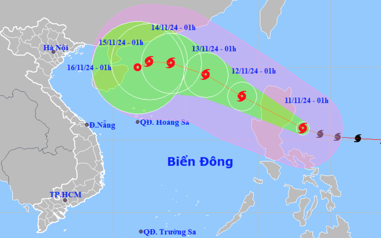 Bão Yinxing suy yếu, bão Toraji đang đổ bộ đảo Luzon - Ảnh 2.